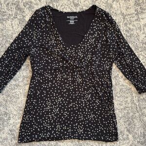 Motherhood Maternity Nursing Three-Quarter Sleeve Top